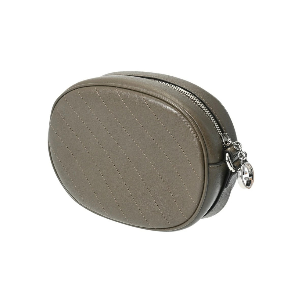 Gucci Brown Shoulder Blondie Bag Leather Gray Brown Gray